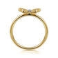 Gabriel & Co. Butterfly - 14K Yellow Gold Diamond Cut Butterfly Ring .03CTW SZ 6.5
