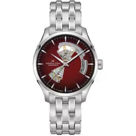 Hamilton Jazzmaster Open Heart Auto - Dial color:Burgundy - H32675170