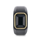 SPARRO Black Titanium Signet Ring With Black Onyx Inlay Outlined in Gold Plating