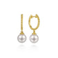 Gabriel & Co. 14K Yellow Gold Bujukan Pearl Huggie Drop Earrings