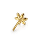 Gabriel & Co. Floral - 14K Yellow Gold White Sapphire Floral Stud Earrings .11CTW