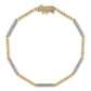 Gabriel & Co. 14K Yellow Gold Bujukan Diamond Tennis Bracelet .52CTW