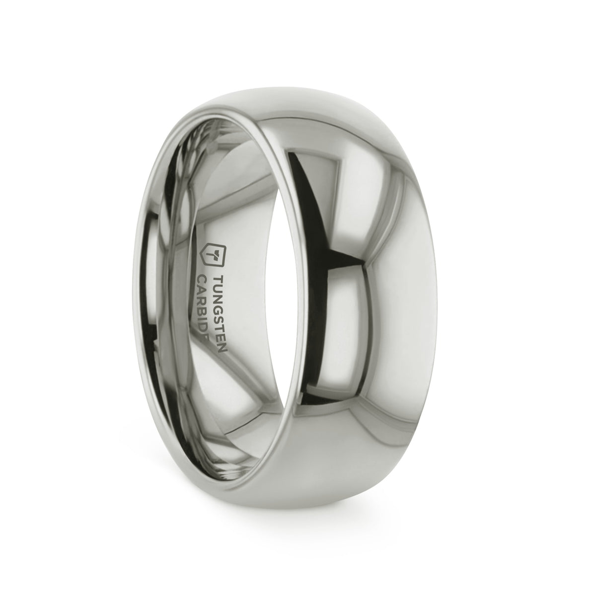 ARLINGTON Domed White Tungsten Ring - 2mm - 12mm - 6mm