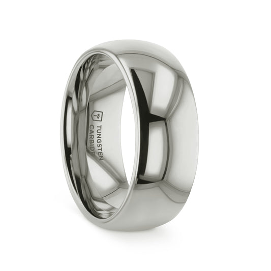 ARLINGTON Domed White Tungsten Ring - 2mm - 12mm - 8mm
