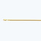 18K 3.5MM YELLOW GOLD SOLID MIAMI CUBAN 9" CHAIN BRACELET (AVAILABLE IN LENGTHS 7" - 30")