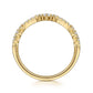14K Yellow Gold Diamond Ladies Ring .25Ctw Stackable Gabriel