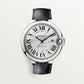 Cartier Ballon Bleu De Cartier Watch, 42mm, Steel, Leather WSBB0026
