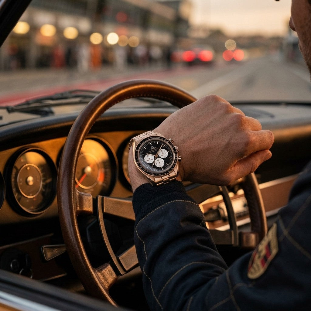 Omega Speedmaster Moonwatch Professional 42 mm — Moonshine™ Gold on Moonshine™ Gold - 310.6 (310.60.42.50.01.002) — lifestyle