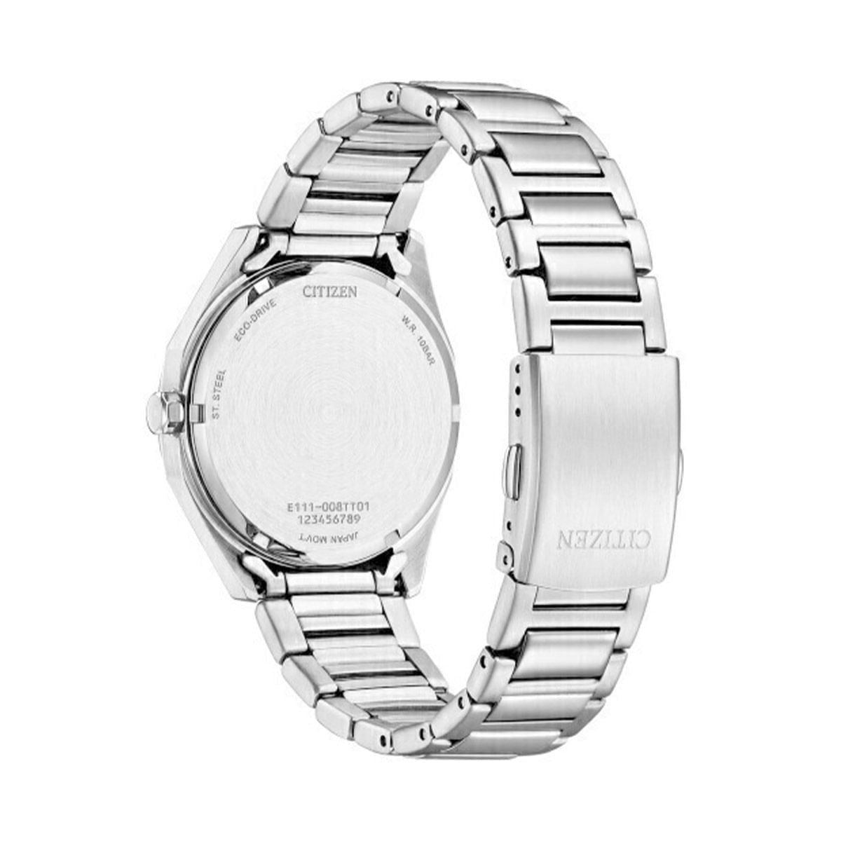 Citizen Octangle Eco-Drive White Dial Unisex Watch BM762083A