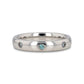 ALEX Polished Domed Tungsten Carbide Ring with Alexandrite Setting - 4mm