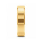 RHODES Gold-Plated Beveled Tungsten Carbide Ring - 4mm - 8mm