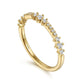 14K Yellow Gold Diamond Ladies Ring .25Ctw Stackable Gabriel