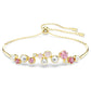 Constella bracelet Mixed cuts, Multicolored, Gold-tone plated