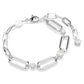 Constella bracelet White, Rhodium plated