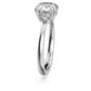 Constella cocktail ring Round cut, White, Rhodium plated
