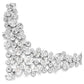 Constella necklace Mixed cuts, Clasp, White, Rhodium plated