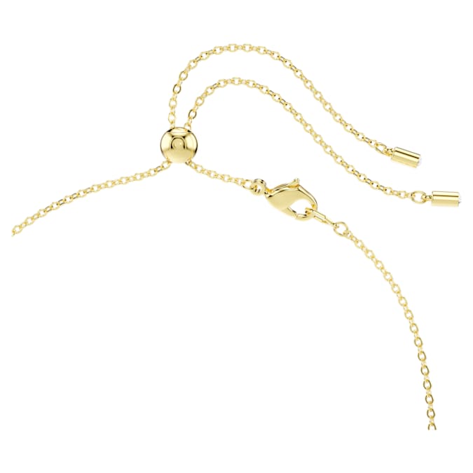 Constella necklace Mixed cuts, Green, Gold-tone plated