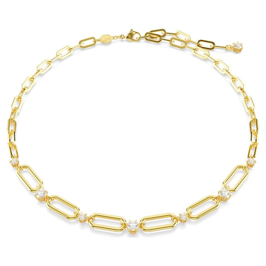 Constella necklace White, Gold-tone plated
