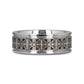 DEACON Flat Tungsten Ring Laser Engraved Celtic Crosses - 8mm