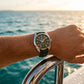 Omega Seamaster Aqua Terra 150M 41 mm — Steel on Leather Strap — lifestyle