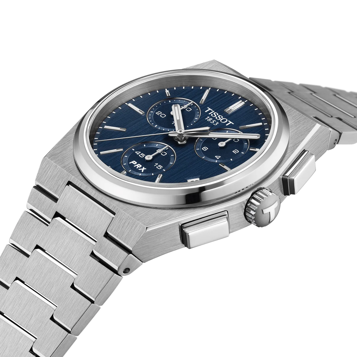 Tissot PRX 41mm Chronograph T137.417.11.041.00 Blue Dial Stainless Steel Quartz — official product image