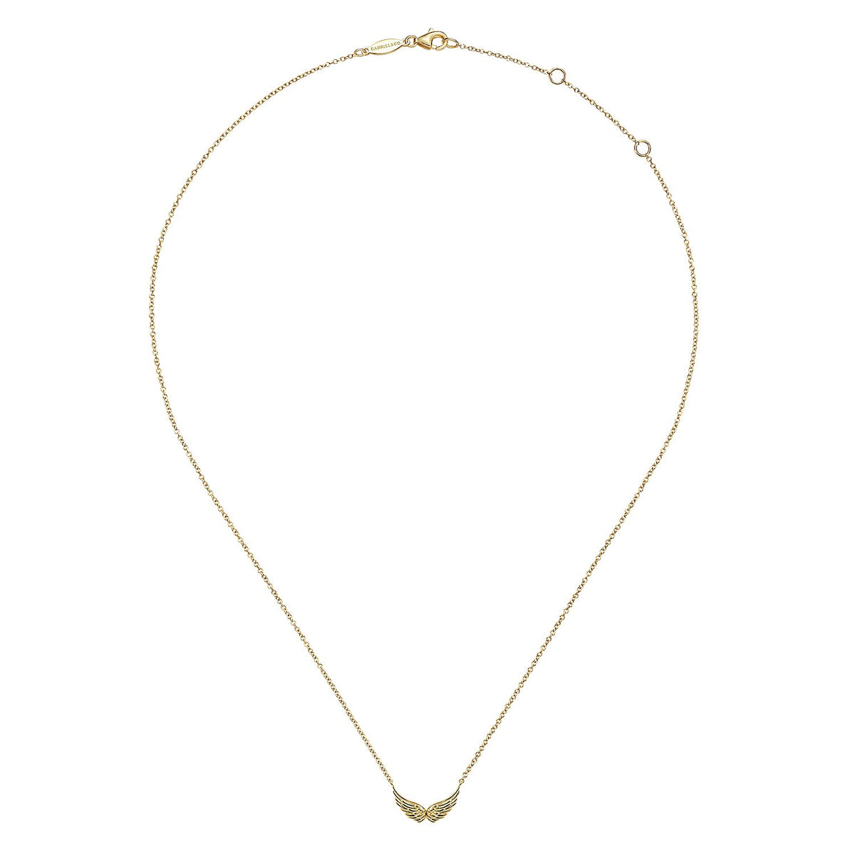 Gabriel & Co. 14K Yellow Gold Angel Wings Necklace