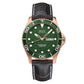 Mido Ocean Star 200C — Leather / Green Dial