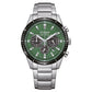 Citizen Ecodrive Chronograph Green Dial CA462456X