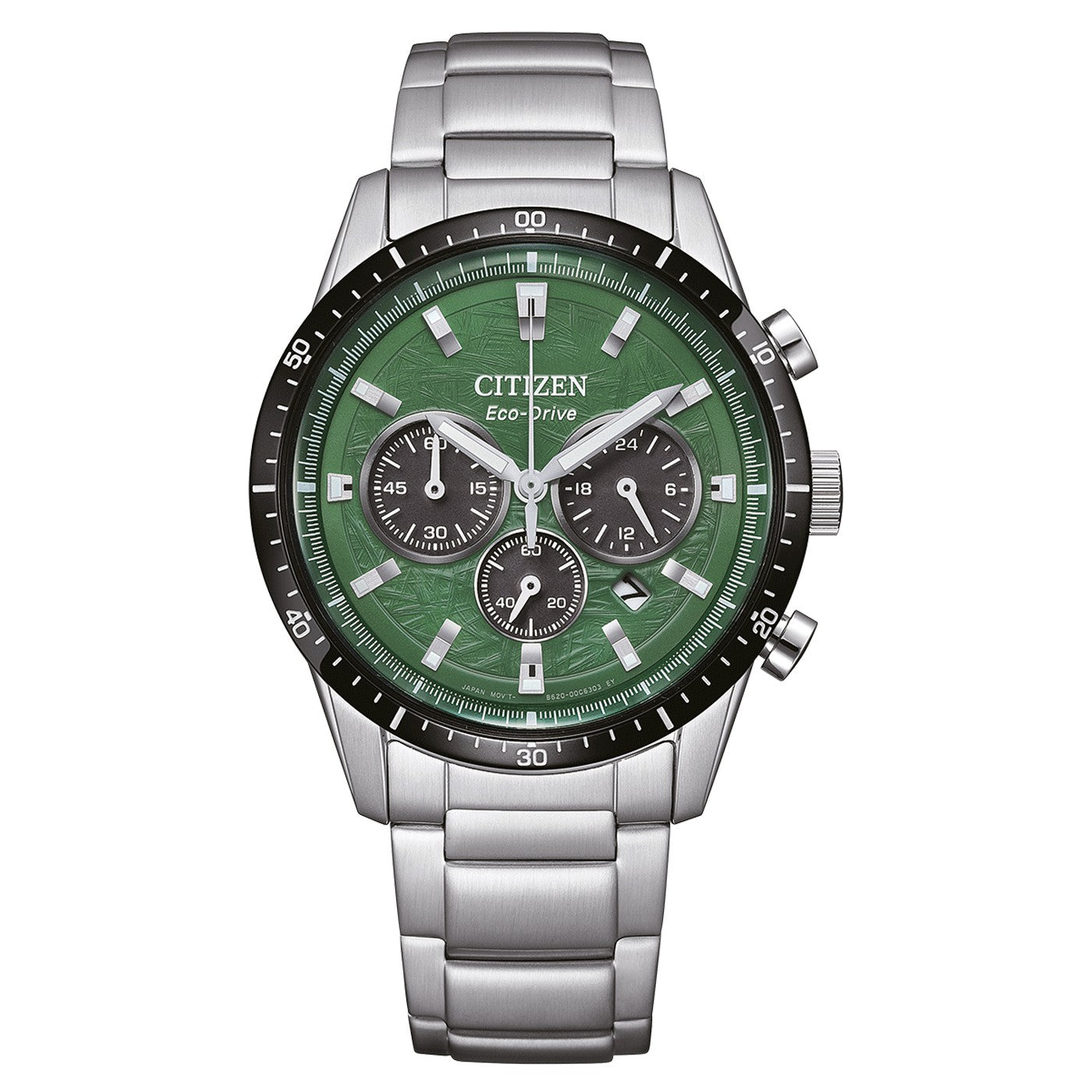 Citizen Ecodrive Chronograph Green Dial CA462456X