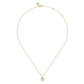 Gabriel & Co. 14K Yellow Gold Bujukan and White Sapphire Pendant Necklace .07CTW