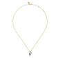 Gabriel & Co. 14K White Yellow Gold Double Diamond Pendant Necklace .34CTW