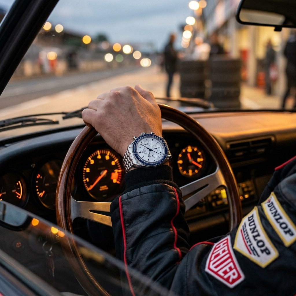 Omega Speedmaster 38 38 mm — Steel on Steel (324.30.38.50.04.001) — lifestyle