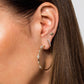 Gabriel & Co. 14K Yellow Gold Prong Set 40mm Round Classic Diamond Hoop Earrings 1/2ctw