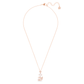 Dazzling Swan pendant Swan, Pink, Rose gold-tone plated