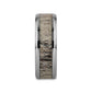 CARIBOU Polished Beveled Titanium Men's Wedding Band with Ombre Deer Antler Inlay - 8mm