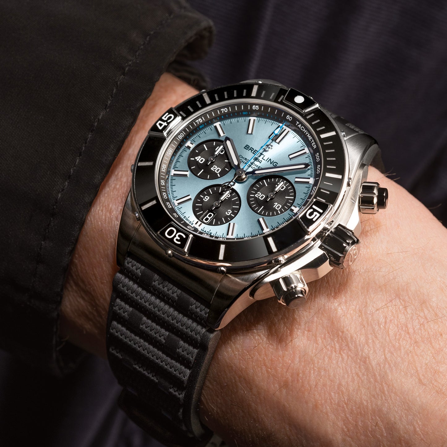 Breitling Super Chronomat B01 44 — Ice blue Dial