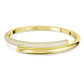 Dextera bangle Magnetic closure, White, Gold-tone plated