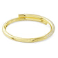 Dextera bangle Magnetic closure, White, Gold-tone plated