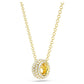 Dextera pendant White, Gold-tone plated