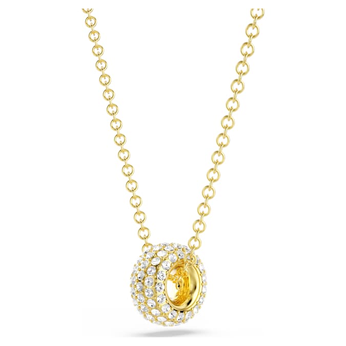 Dextera pendant White, Gold-tone plated