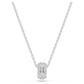 Dextera pendant White, Rhodium plated