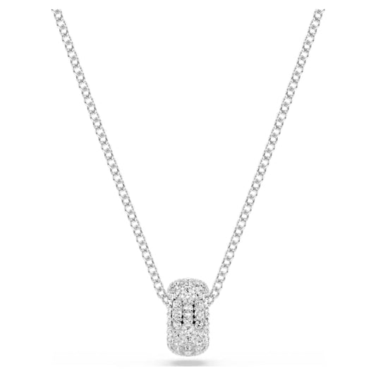 Dextera pendant White, Rhodium plated