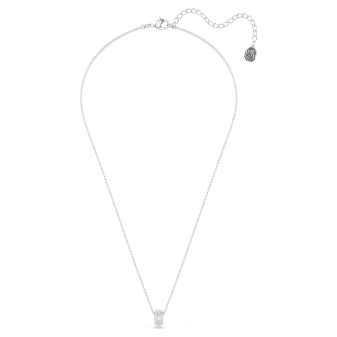 Dextera pendant White, Rhodium plated