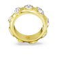 Dextera ring Mixed cuts, White, Gold-tone plated