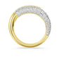 Dextera ring White, Gold-tone plated