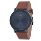 Movado Bold Brown Leather Black 3601093