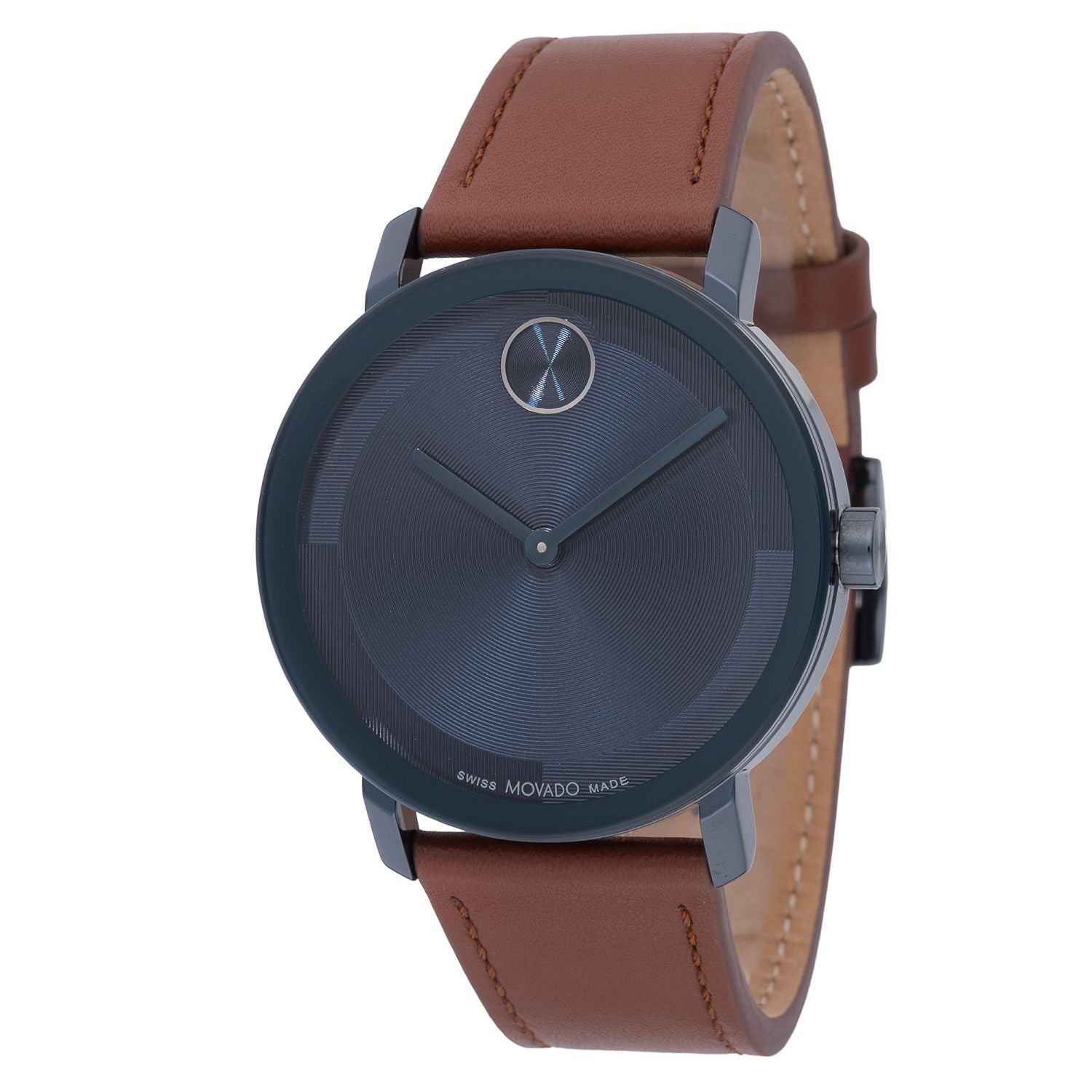 Movado Bold Brown Leather Black 3601093