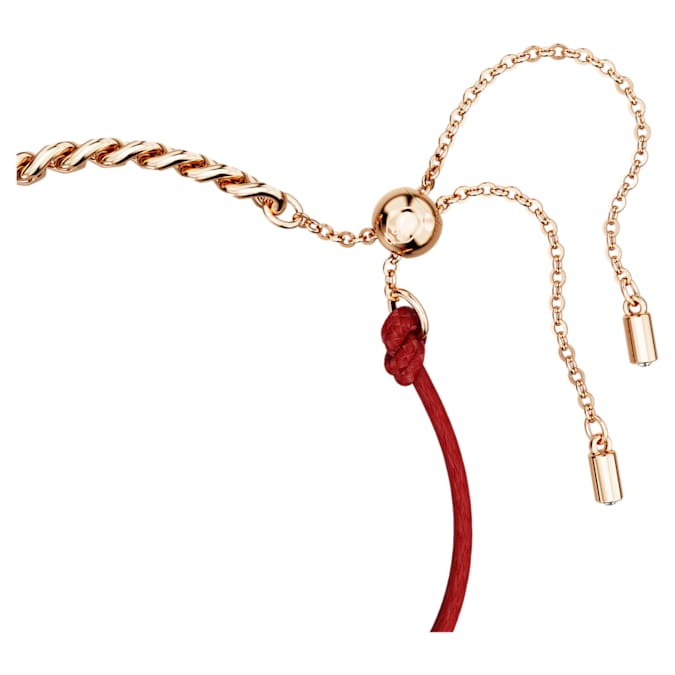 Dragon and Phoenix bracelet Dragon’s claw, Red, Mixed metal finish