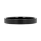 CAROLINA Black Flat Shaped Tungsten Wedding Band for Women with Brushed Finish - 2mm