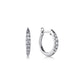 Gabriel & Co. 14K White Gold Classic Round 15mm Diamond Huggie Earrings .22CTW
